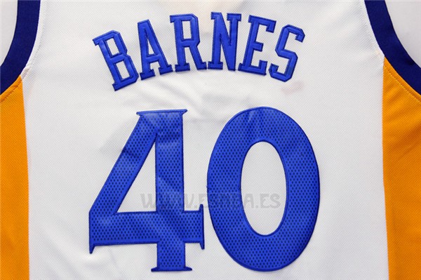 Camiseta Golden State Warriors Harrison Barnes #40 Blanco